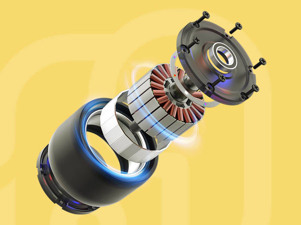 Motor sin escobillas de 50W, cuerpo compacto, torque potente